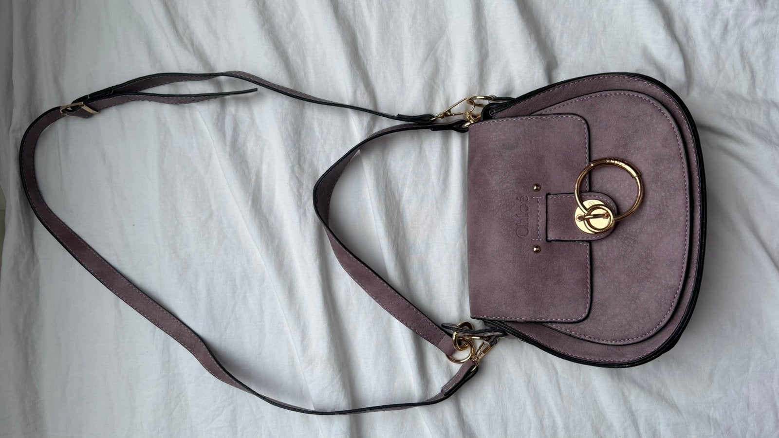 Paarse chloé tas, Ophalen of Verzenden, Zo goed als nieuw