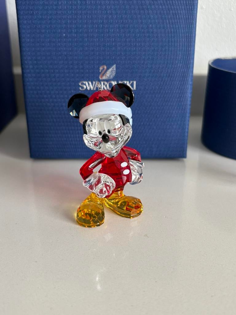 Swarovski Mickey Kerstornament, Verzamelen, Swarovski, Ophalen of Verzenden, Zo goed als nieuw, Figuurtje