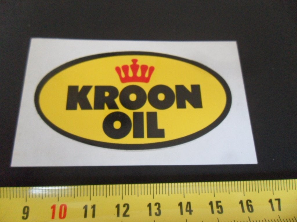sticker KROON OIL  logo  AX165 *, Verzamelen, Ophalen of Verzenden, Zo goed als nieuw
