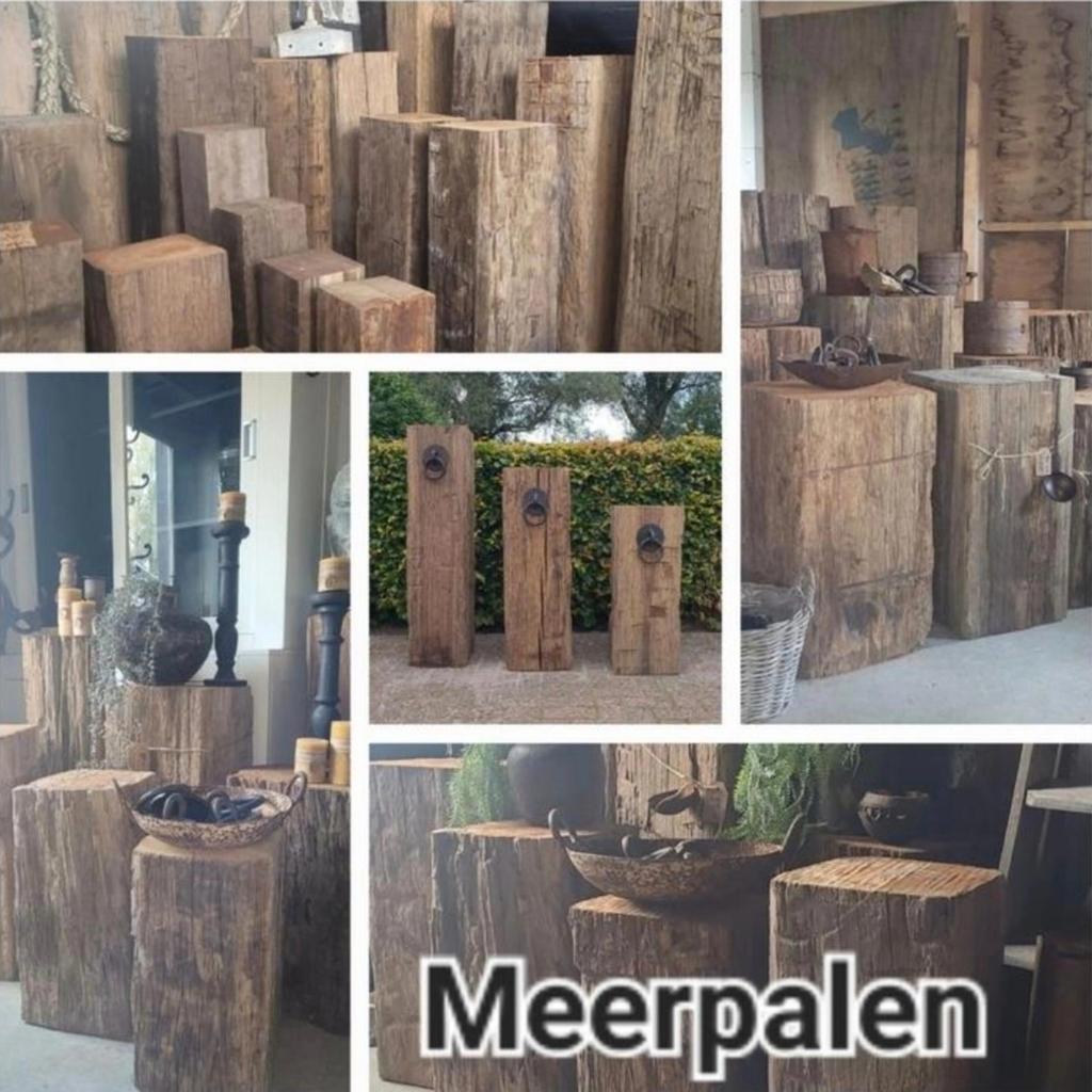 Grote voorraad Meerpalen. Meerpaal voor binnen en buiten, Ophalen, Nieuw