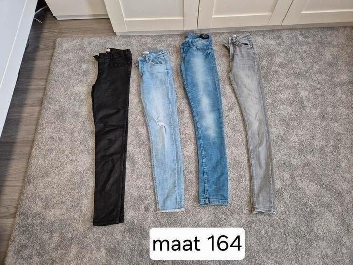 4 broeken draagmaat 164, Kinderen en Baby's, Kinderkleding | Maat 164, Broek, Meisje, Only, Ophalen of Verzenden