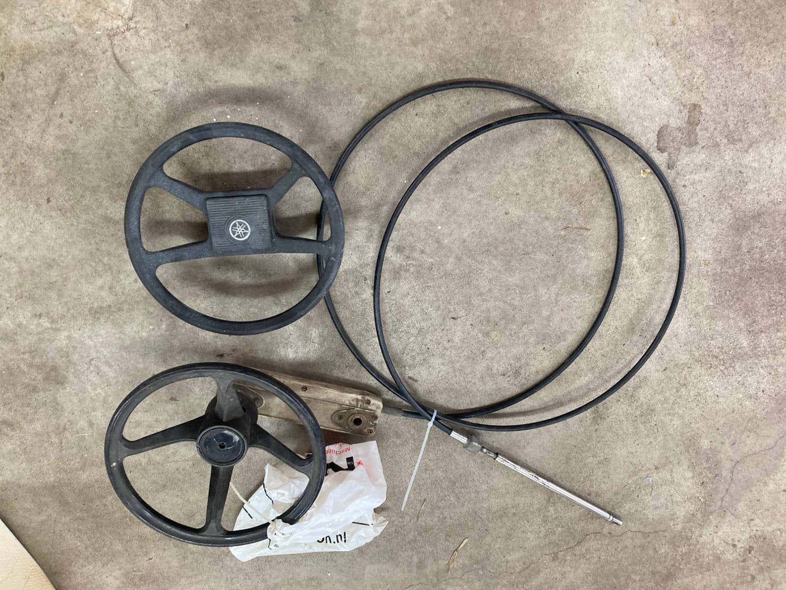 Stuurhuis met stuur en 3,8 meter kabel, Ophalen, Gebruikt, Motor en Techniek, Motorboot