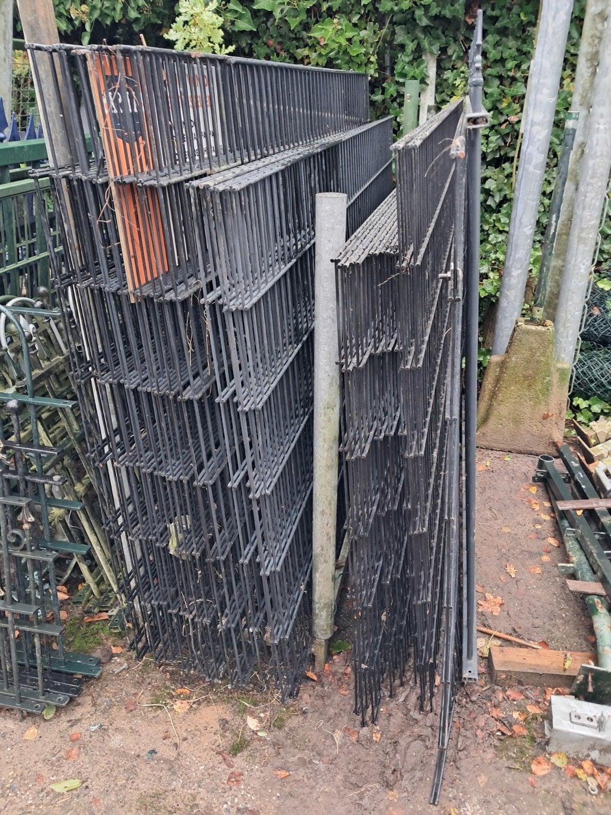 dubbel staafmat, Ophalen, Zo goed als nieuw, IJzer, Dubbelstaafmat hekwerk