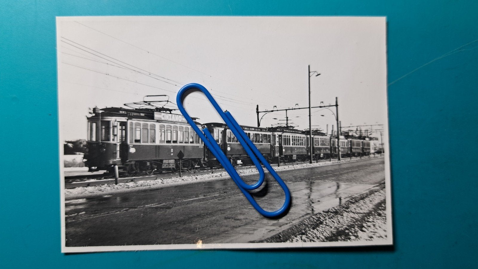 Tram NZH Sloterdijk, Reservematerieel 1955, Ophalen of Verzenden, Tram, Kaart of Prent