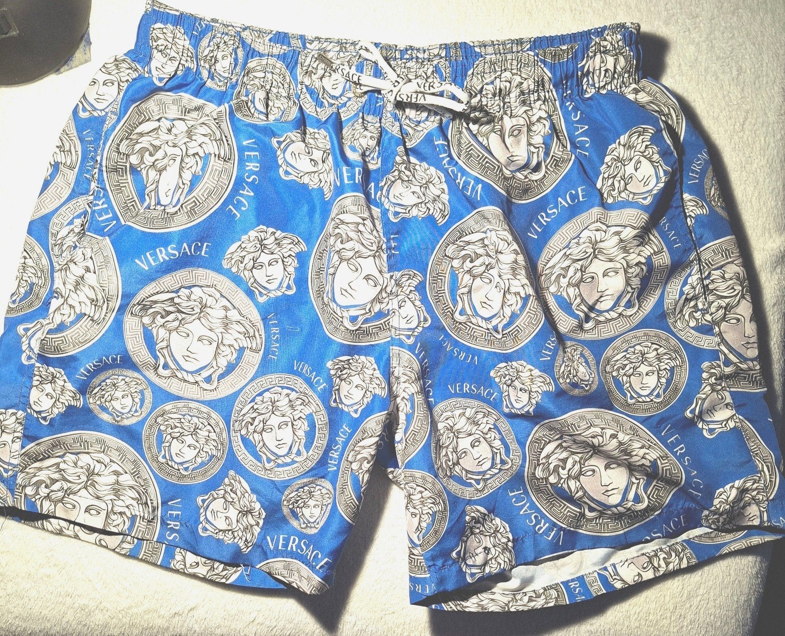 Versace zwembroek origineel heren blauw maat M, Ophalen of Verzenden, Zwemshort, Versace, Maat 48/50 (M)