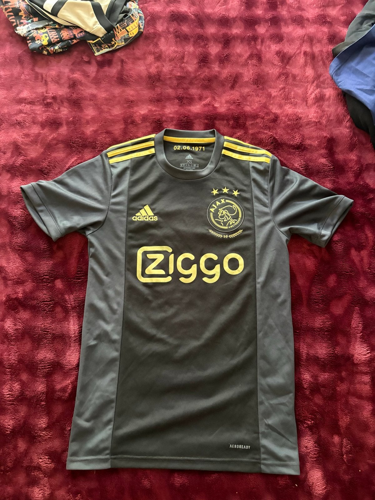Ajax 3e Shirt Champions League  2020/2021 - Maat XS, Zwart, Ophalen of Verzenden, Zo goed als nieuw, Voetbal
