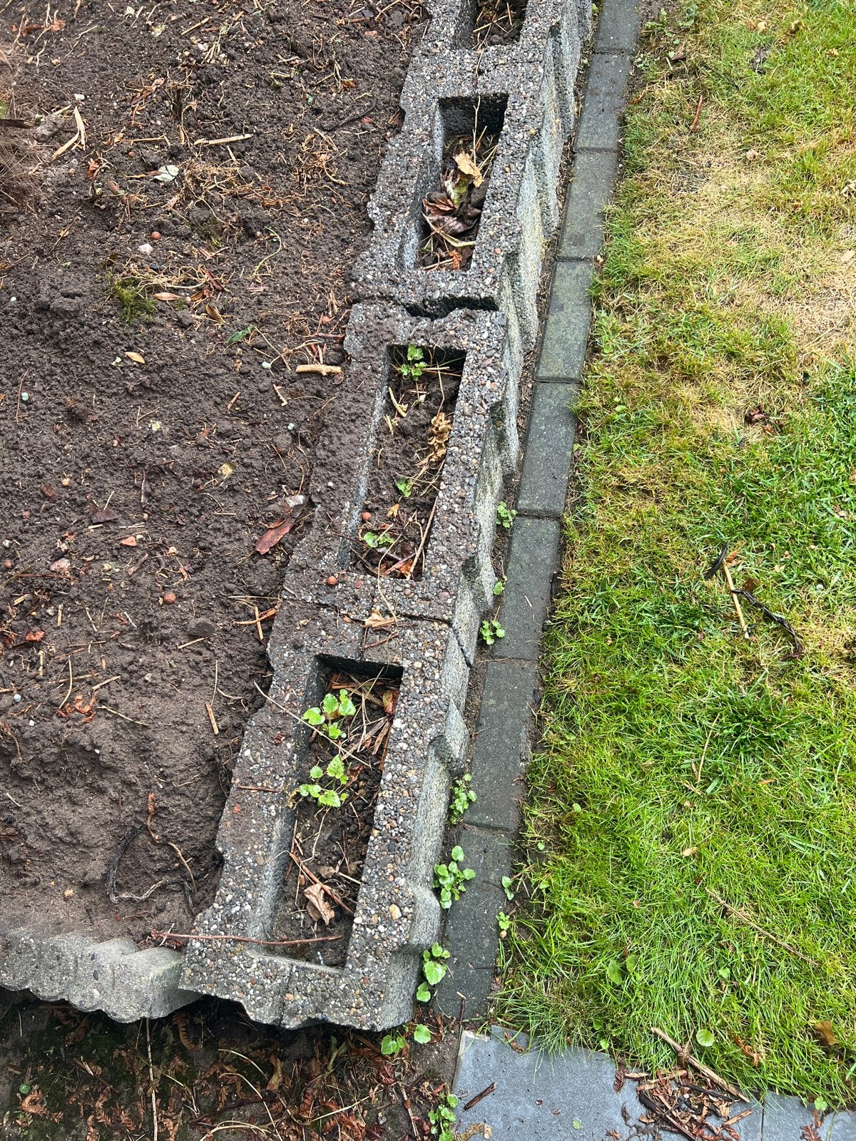 Betonnen bloembakken/borders (40x20x20 cm), Ophalen, Gebruikt, Border, Beton