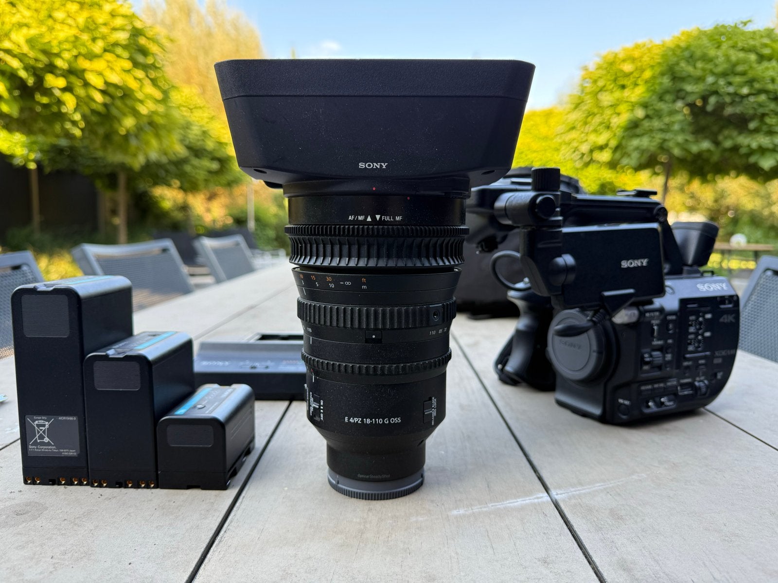 Sony PXW-FS5 met Sony E4/PZ 18-110 G OSS LENS en accessoires, 20x of meer, Ophalen of Verzenden, Zo goed als nieuw, Sony