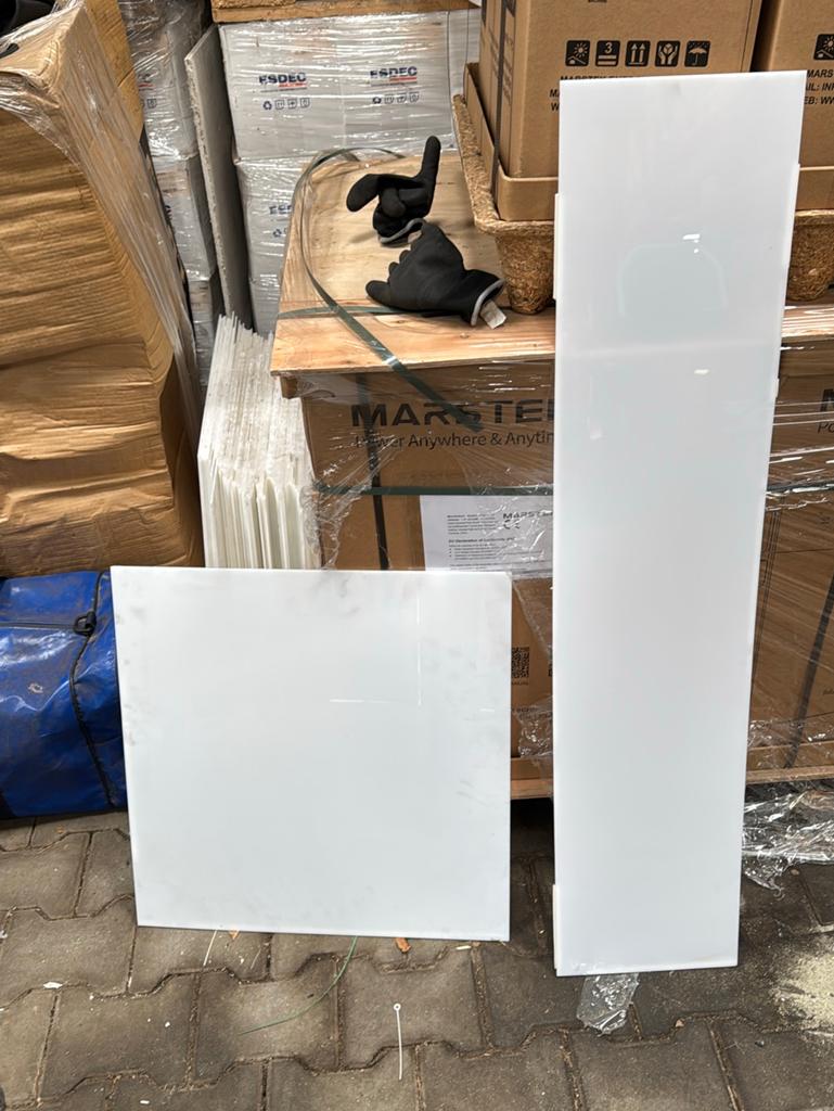 Kunstofplaten lichtdoorlatende platen melkglas, Ophalen, Overige materialen, Minder dan 20 mm, Nv