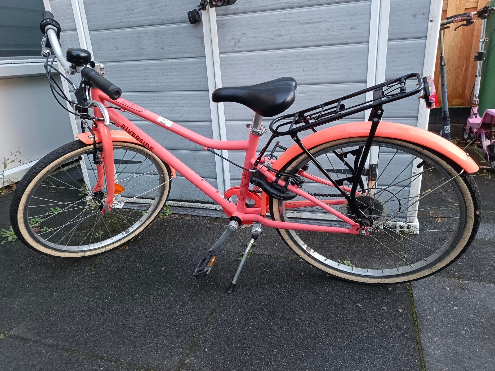 Decathlon Riverside fiets 24 inch coraalroze, Ophalen, Versnellingen, Zo goed als nieuw, Decathlon Riverside