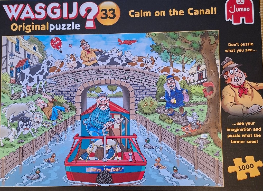 Wasgij puzzel nr 33 1000st, Ophalen, 500 t/m 1500 stukjes, Zo goed als nieuw, Legpuzzel