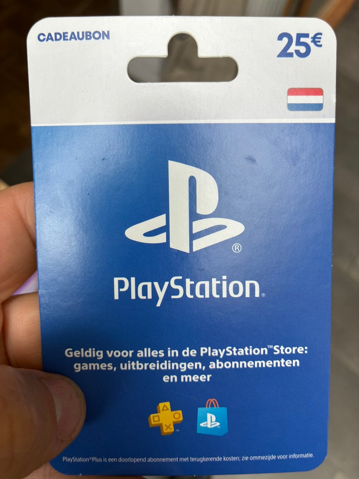 PlayStation cadeaubon 25€, Ophalen, Zo goed als nieuw
