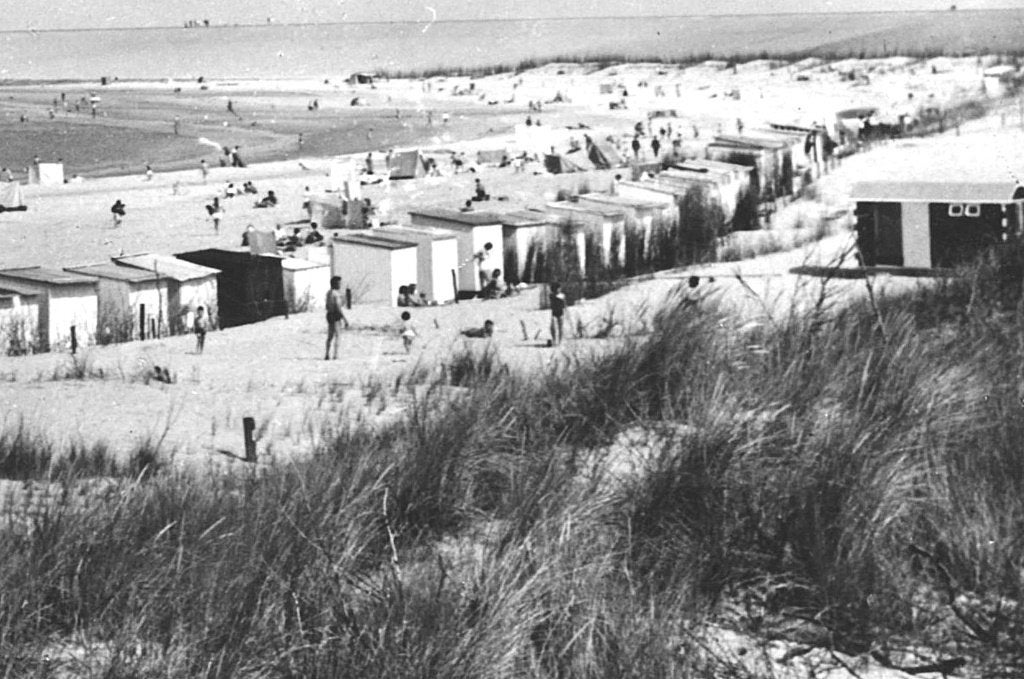 700311 Vrouwenpolder Zeeland 1966 Strand Dam Gelopen, Ophalen of Verzenden, 1960 tot 1980, Gelopen, Zeeland