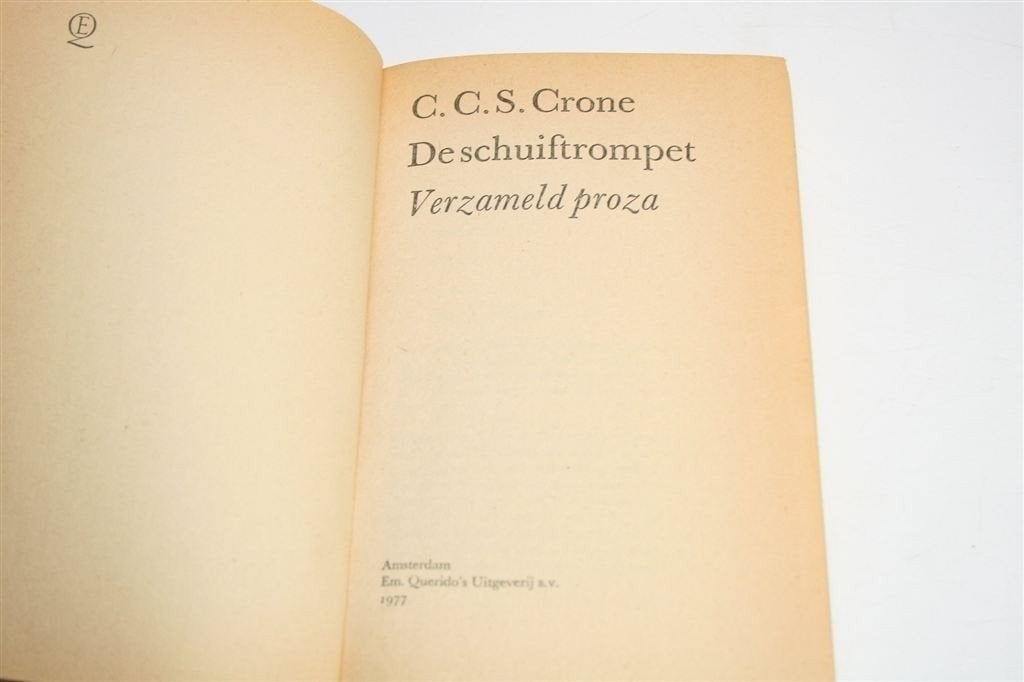 De Schuiftrompet — C.C.S. Crone — Salamander [1977], Ophalen of Verzenden, Gelezen