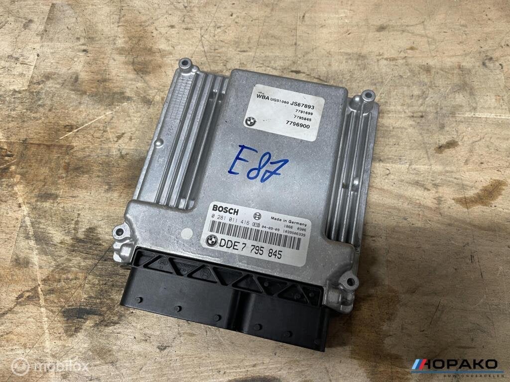ECU / Motorcomputer BMW 1 serie e8x | 7795845, Gebruikt, Einsteinlaan 5, rijswijk, Bmw, Ophalen of Verzenden
