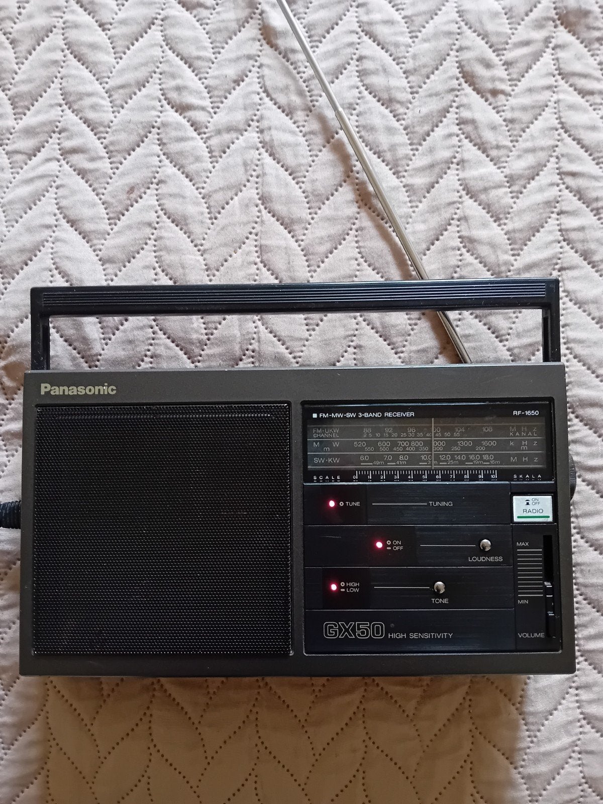 Panasonic RF-1650 GX50 Radio - Goed werkend, Audio, Tv en Foto, Radio's, Ophalen of Verzenden, Zo goed als nieuw, Radio