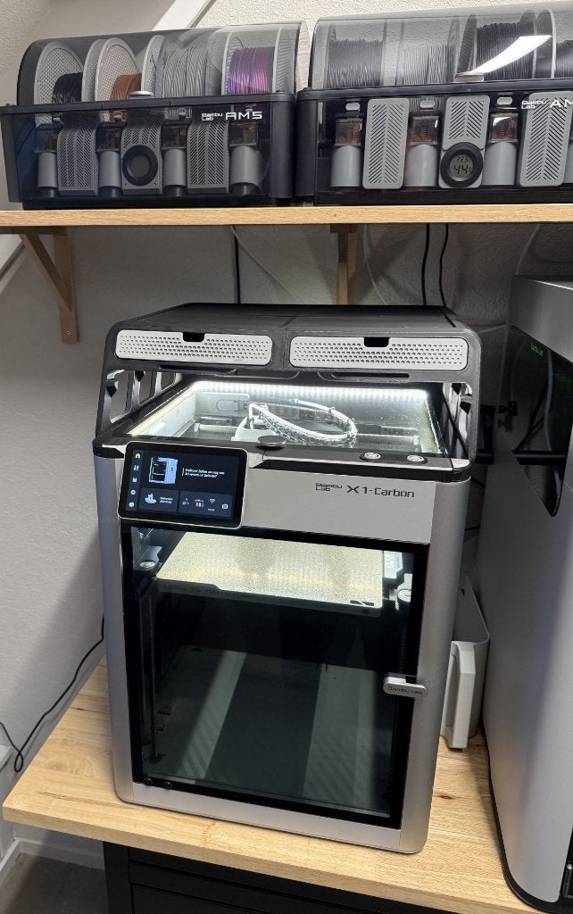 2x Bambu Lab X1C Met AMS, Computers en Software, 3D Printers, Ophalen, Ingebouwde Wi-Fi, Zo goed als nieuw, Filament