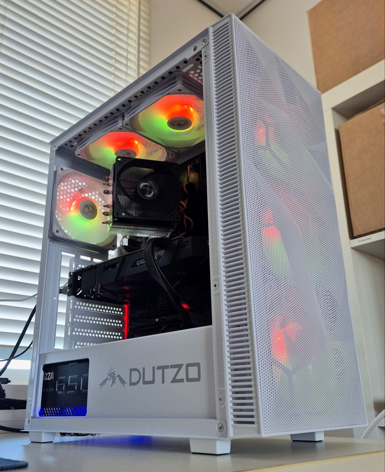 Gaming PC (RGB, Core i7 7700, Nvidia GTX1070, 16GB, Win11), 32 GB, Custom Build, Zo goed als nieuw, Gaming