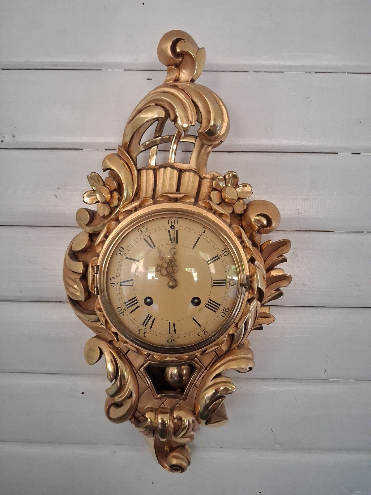 Antieke wandpendule Westerstrand Zweden - herstelobject, Antiek en Kunst, Antiek | Klokken, Ophalen
