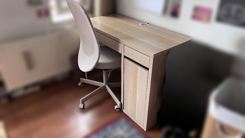 IKEA Flintan bureaustoel, Huis en Inrichting, Bureaustoelen, Ophalen, Zo goed als nieuw, Wit, Balstoel