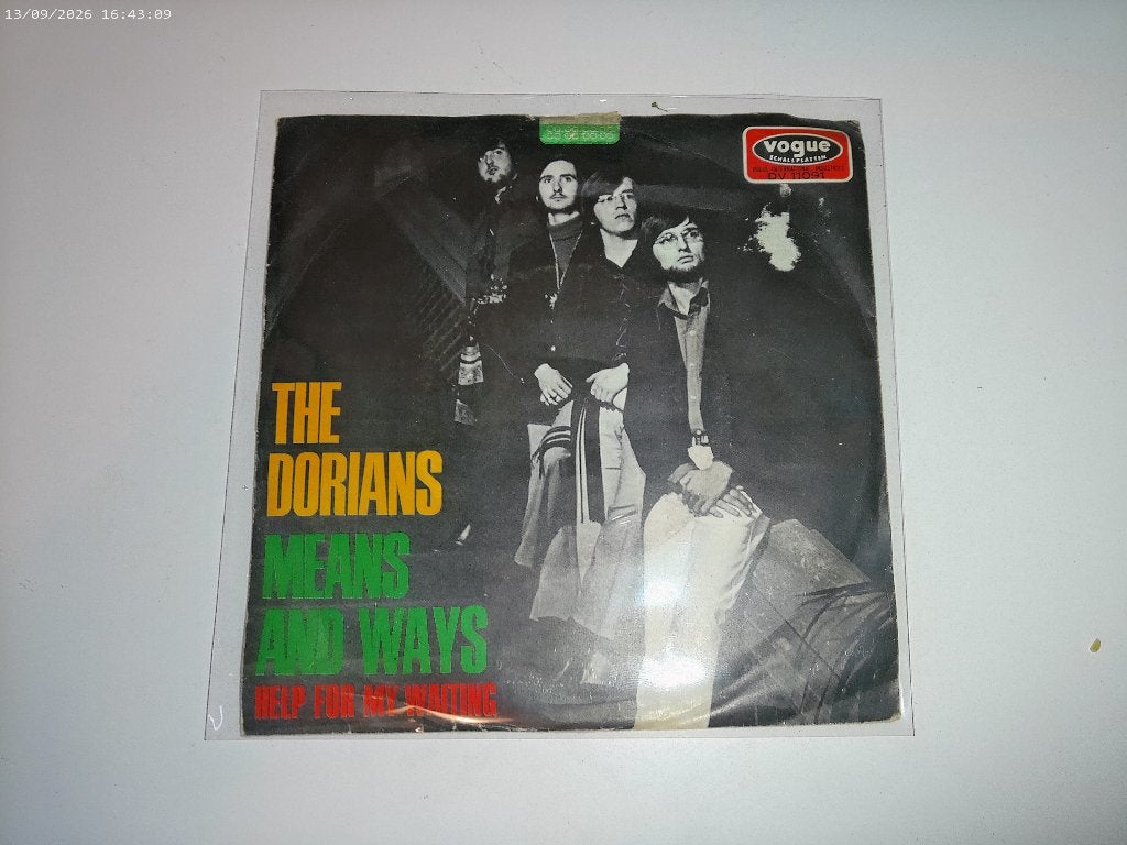 The Dorians - Means and Ways / Help for my waiting, Gebruikt, Fotohoes, 7 inch, Ophalen of Verzenden