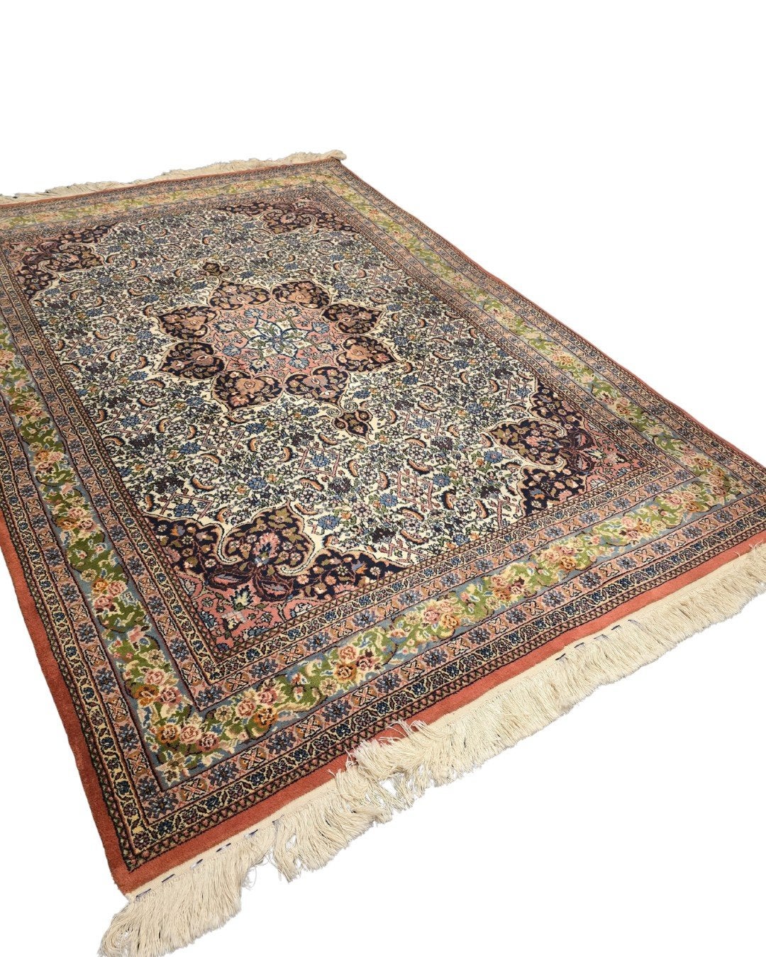 Perzisch tapijt Kirman 260x170 wollen vloerkleed handgeknoop, Huis en Inrichting, Stoffering | Tapijten en Kleden, 1185VB, De handelmaaatschappij