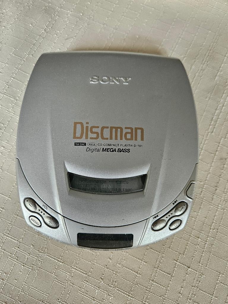sony discman 1 bit  dac cd compact player d 191, Ophalen of Verzenden, Discman