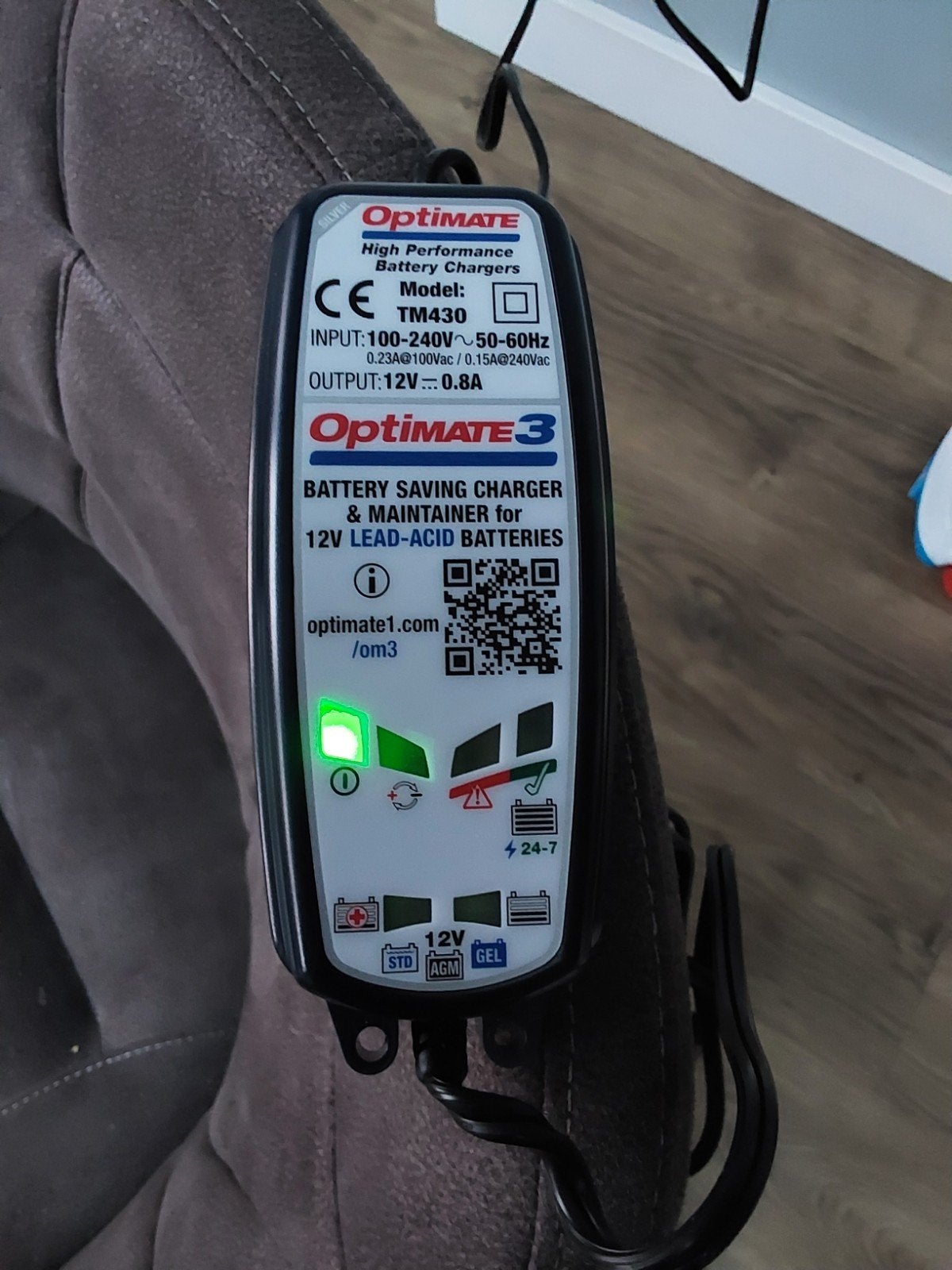 Optimate 3 Druppellader 12V/0.8A - 7 Stappen Acculader, Ophalen of Verzenden, Nieuw