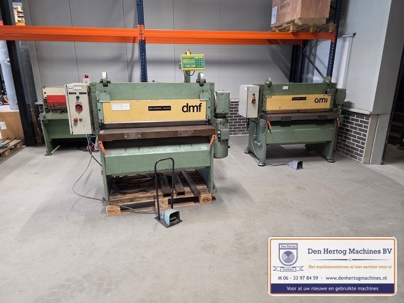 Knipschaar 1100x4mm en 1350x4mm plaatschaar knipbank 400V, Ophalen, Gebruikt