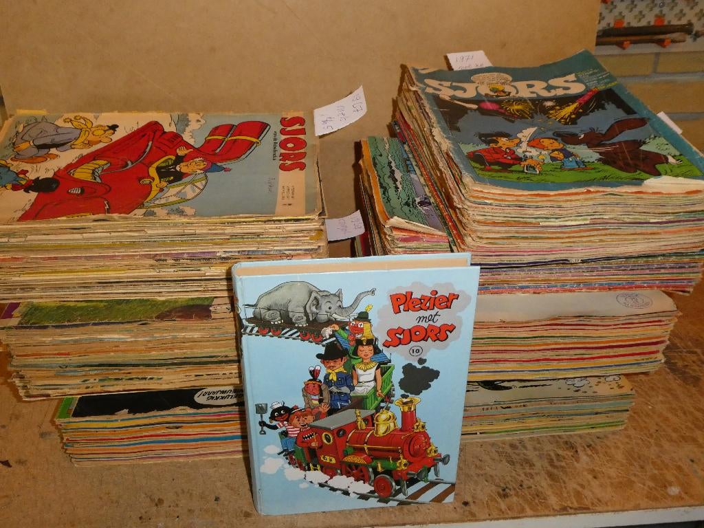 9 jaarg-en SJORS (1967tm1975)/+bonus/zie beschr /€25/ophalen, Boeken, Meerdere stripboeken, Ophalen, Gelezen