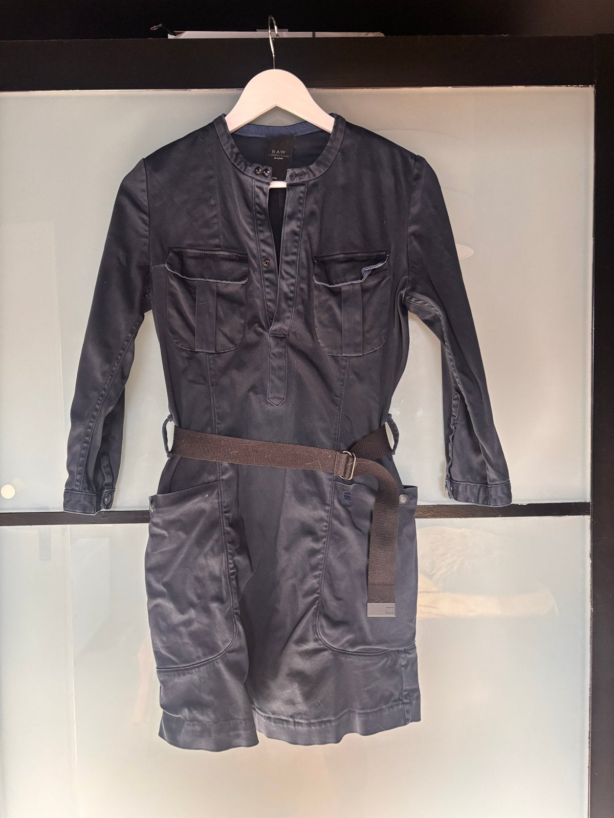 G-Star RAW jurk met riem maat s, Ophalen, Blauw, Maat 36 (S), Gedragen