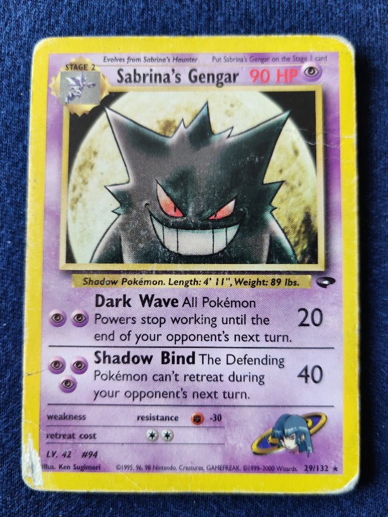 Sabrina's Gengar - Gym Challenge 29/132 - Light Plaed, Hobby en Vrije tijd, Verzamelkaartspellen | Pokémon, Ophalen of Verzenden