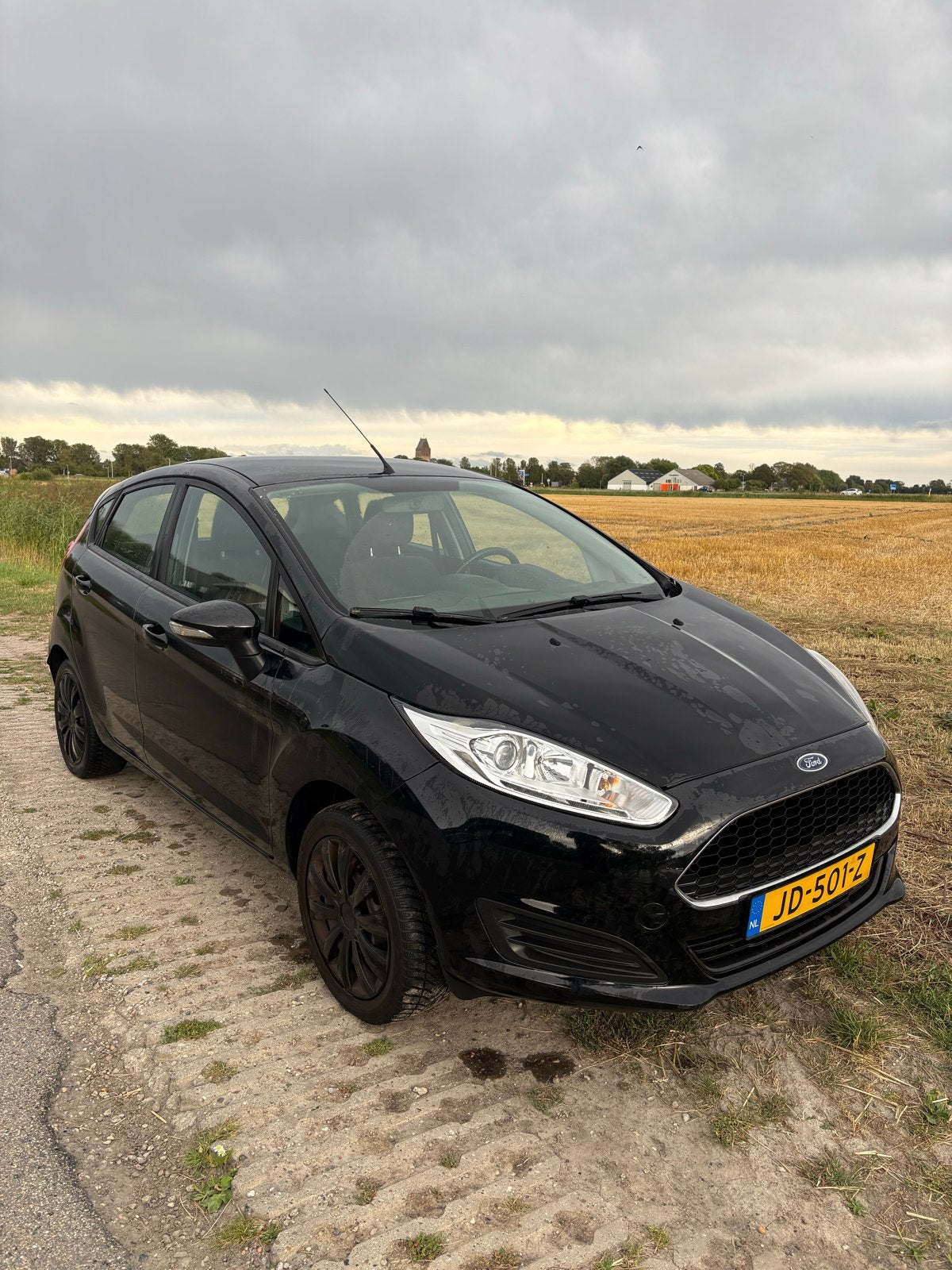 Ford Fiësta 1.0 59KW/80PK 5D 2016 Zwart, Auto's, Voorwielaandrijving, 40 €/maand, 525 kg, Origineel Nederlands
