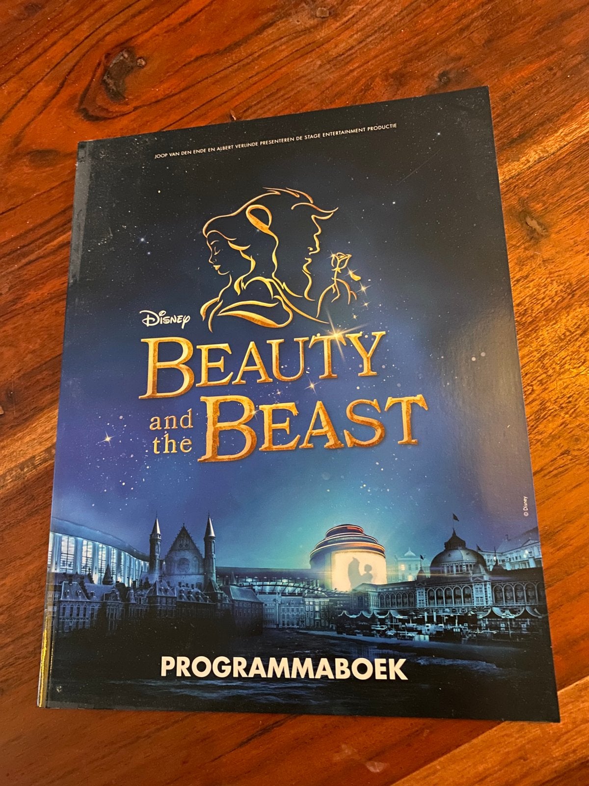 Disney Beauty and the Beast Programmaboek Musical, Ophalen of Verzenden, Zo goed als nieuw, Filmspecifiek