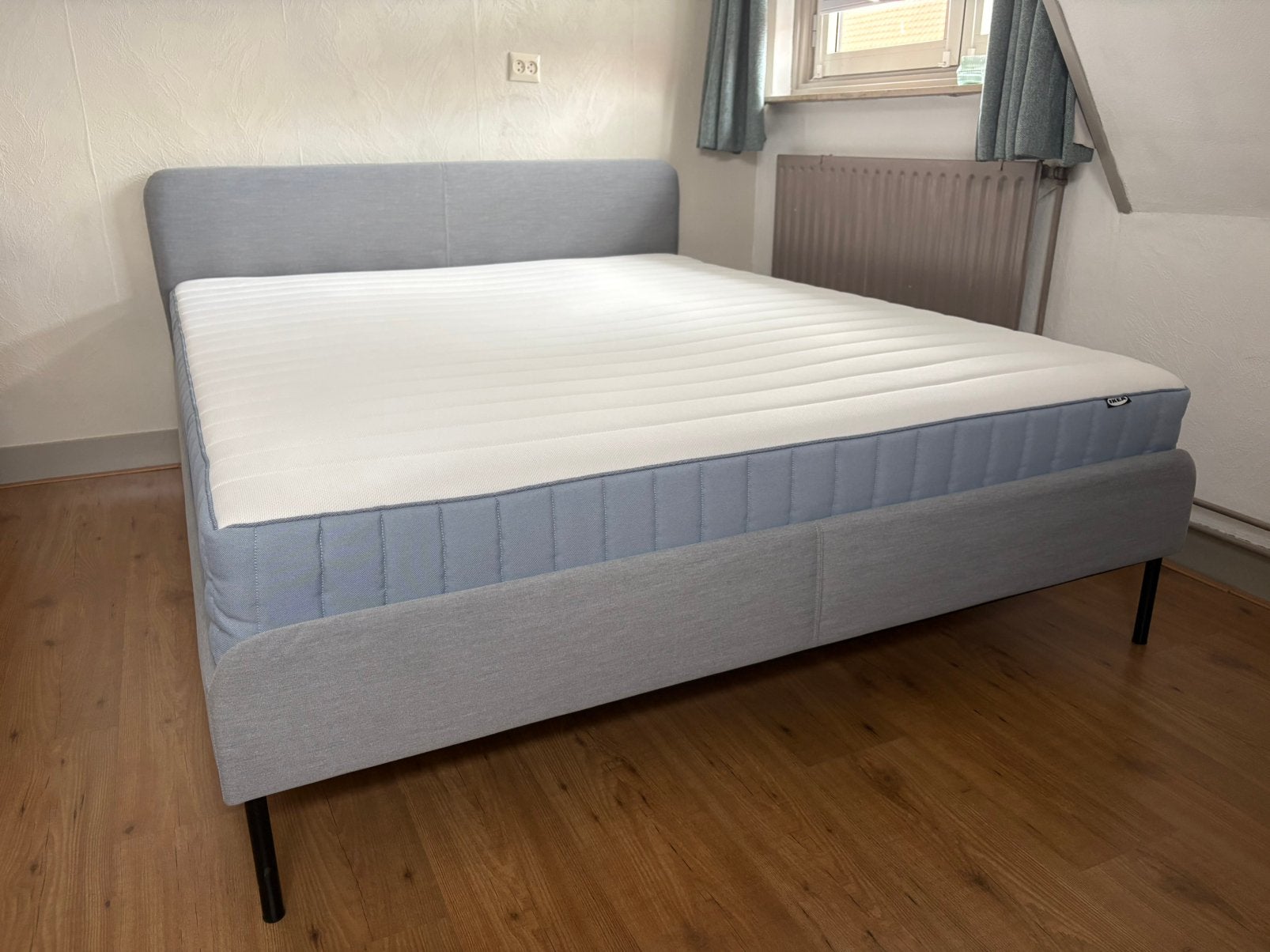 Bedframe 160x200 inclusief lattenbodem, Huis en Inrichting, Ophalen, Tweepersoons, Zo goed als nieuw, 160 cm