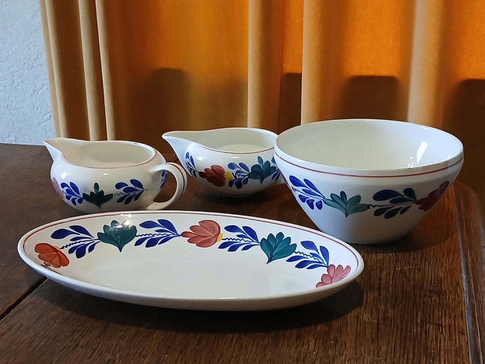 SET BOERENBONT, HANDBESCHILDERD. GOEDE STAAT.., Ophalen of Verzenden