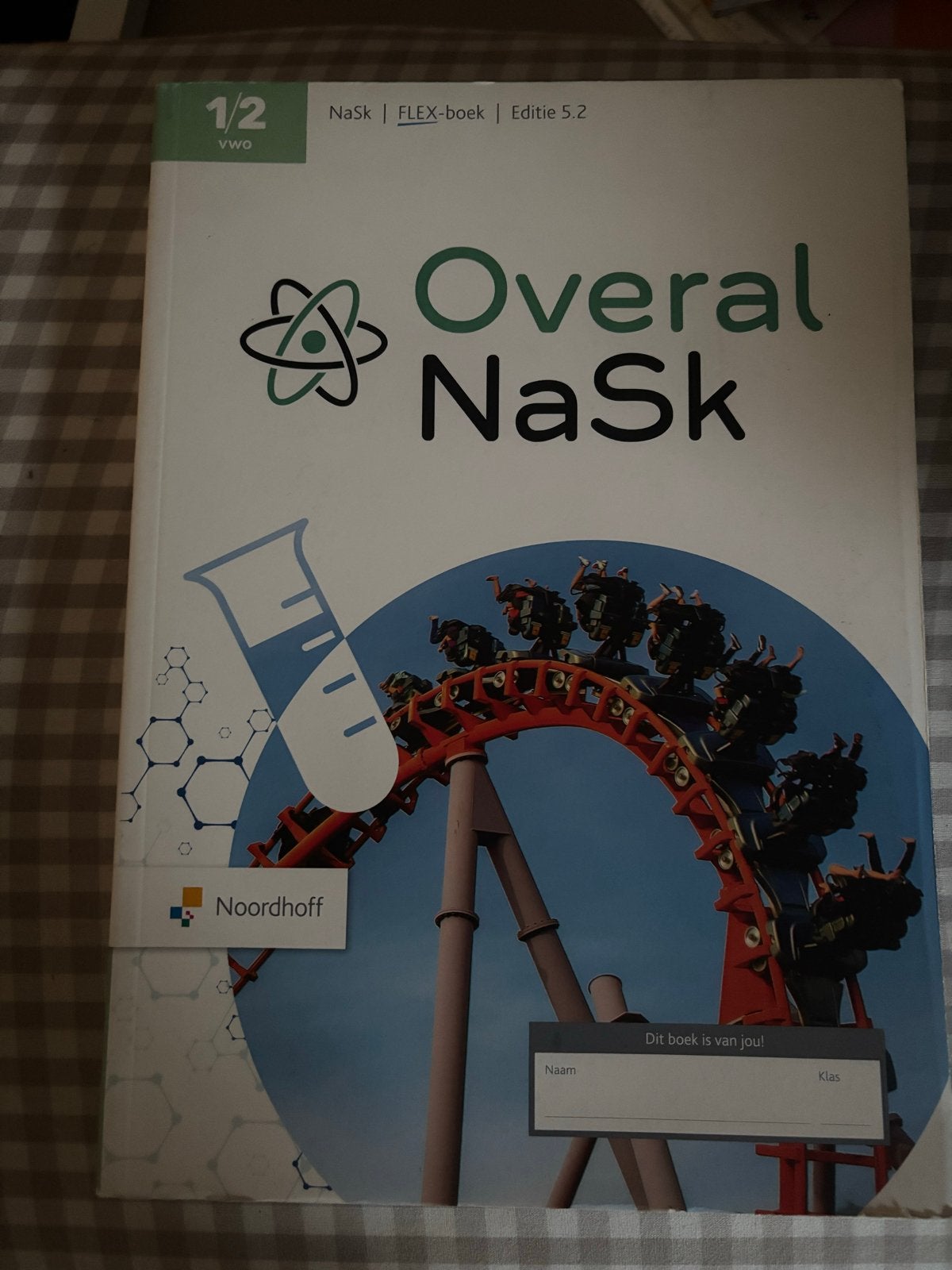 Flex boek 1/2 vwo Overal NaSk Editie 5.2, Boeken, Ophalen of Verzenden, Beta, Zo goed als nieuw, Overige niveaus