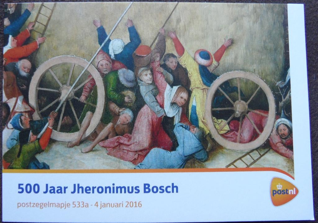 Postzegelmapje 533a  - 500 jaar Jheronimus Bosch, Ophalen of Verzenden, Postfris