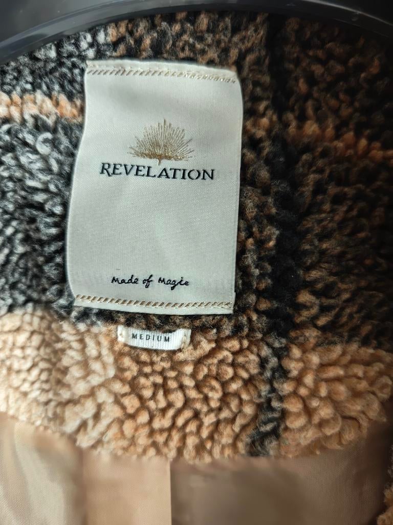 Teddy tussenmantel, maat M, Kleding | Dames, Jassen | Winter, Ophalen of Verzenden, Gedragen, Maat 38/40 (M), Bruin