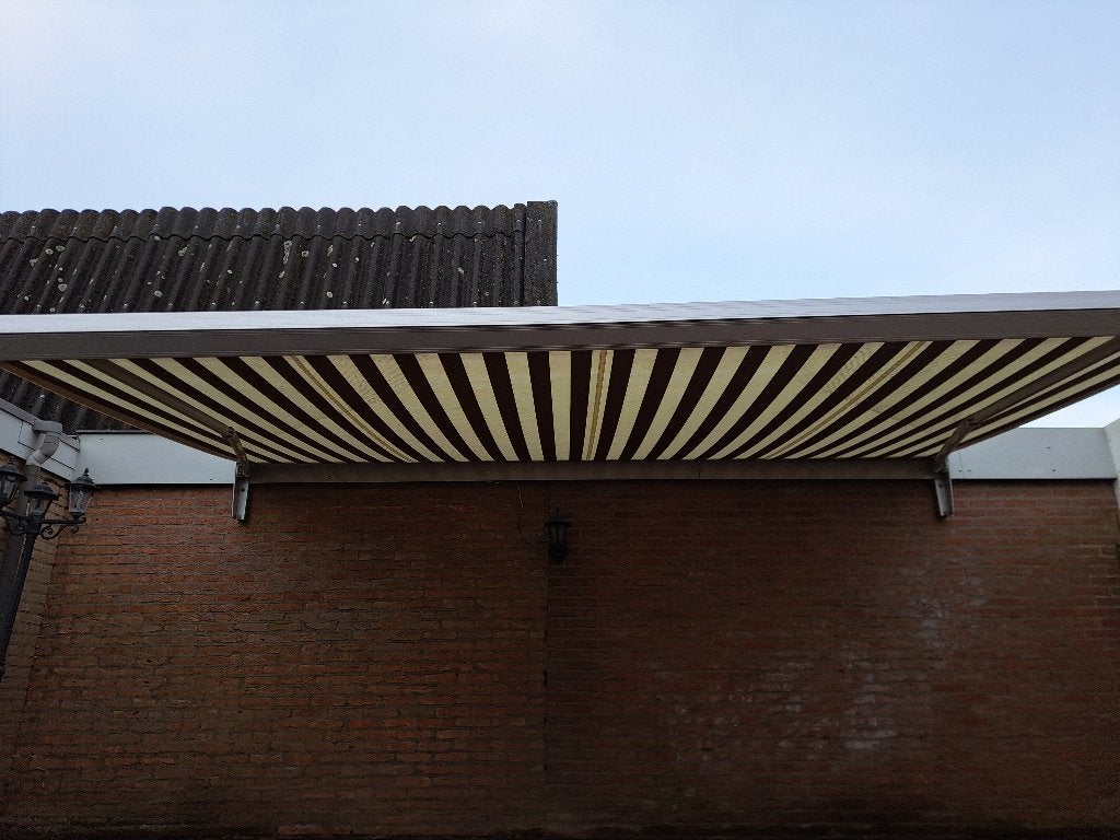Elektrische Zonnewering, Tuin en Terras, Zonneschermen, Ophalen, Gebruikt, 450 cm of meer, Elektrisch