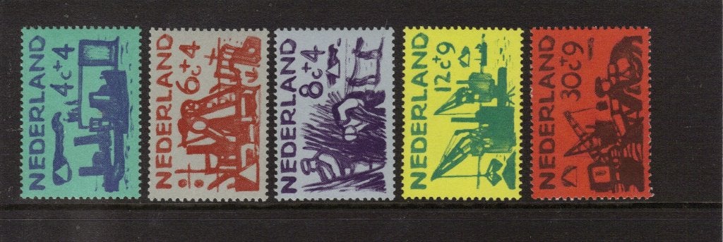 Sch no 722-26 postfris, Ophalen of Verzenden, Postfris