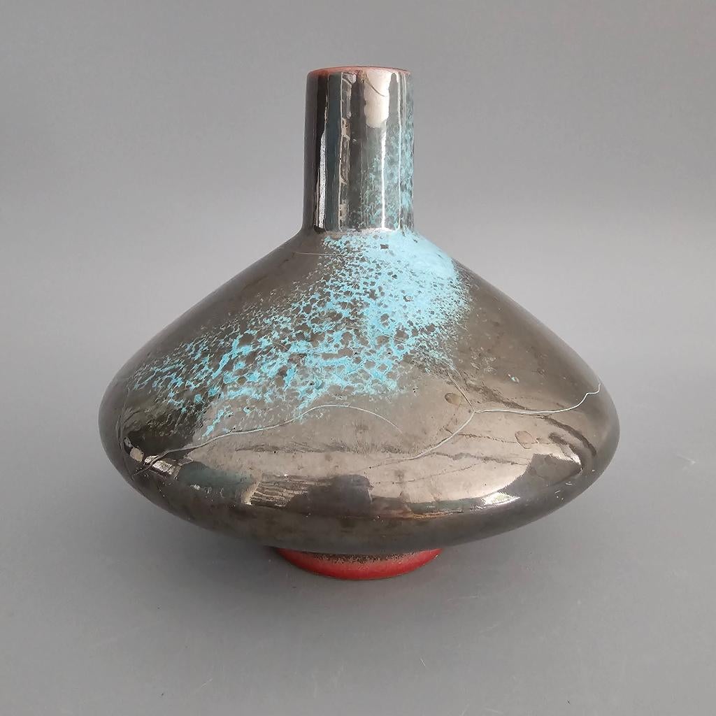 Vintage West-Duitse Fat Lava UFO vaas. Otto keramik, Antiek en Kunst, Ophalen of Verzenden