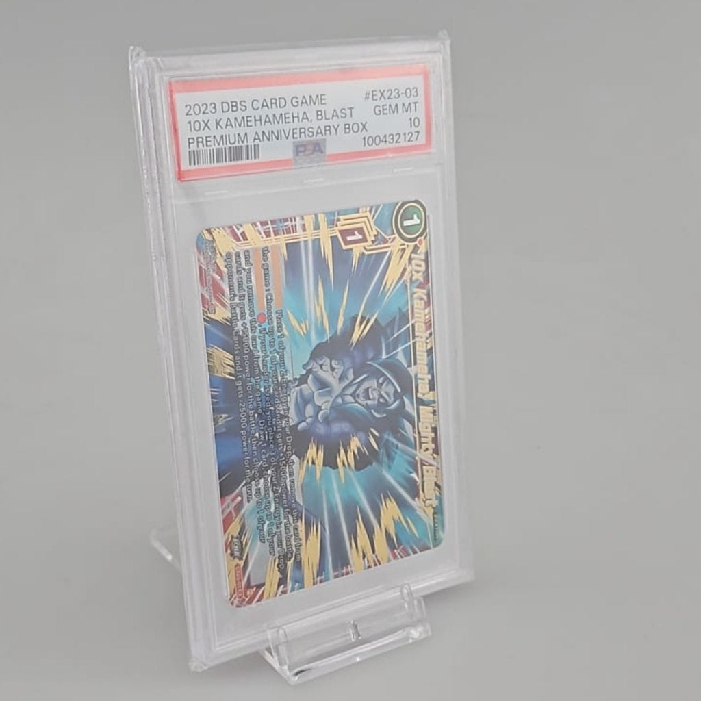 Dragonball Z DBS Kamehameha Blast EX23-03 Slab PSA 10, Pokemon, Zo goed als nieuw, Support@pokemon.com, The PokÃ©mon Company
Roppongi Hills Mori Tower 8F
6-10-1 Roppongi, Minato-ku
Tokyo 106-6118
Japan