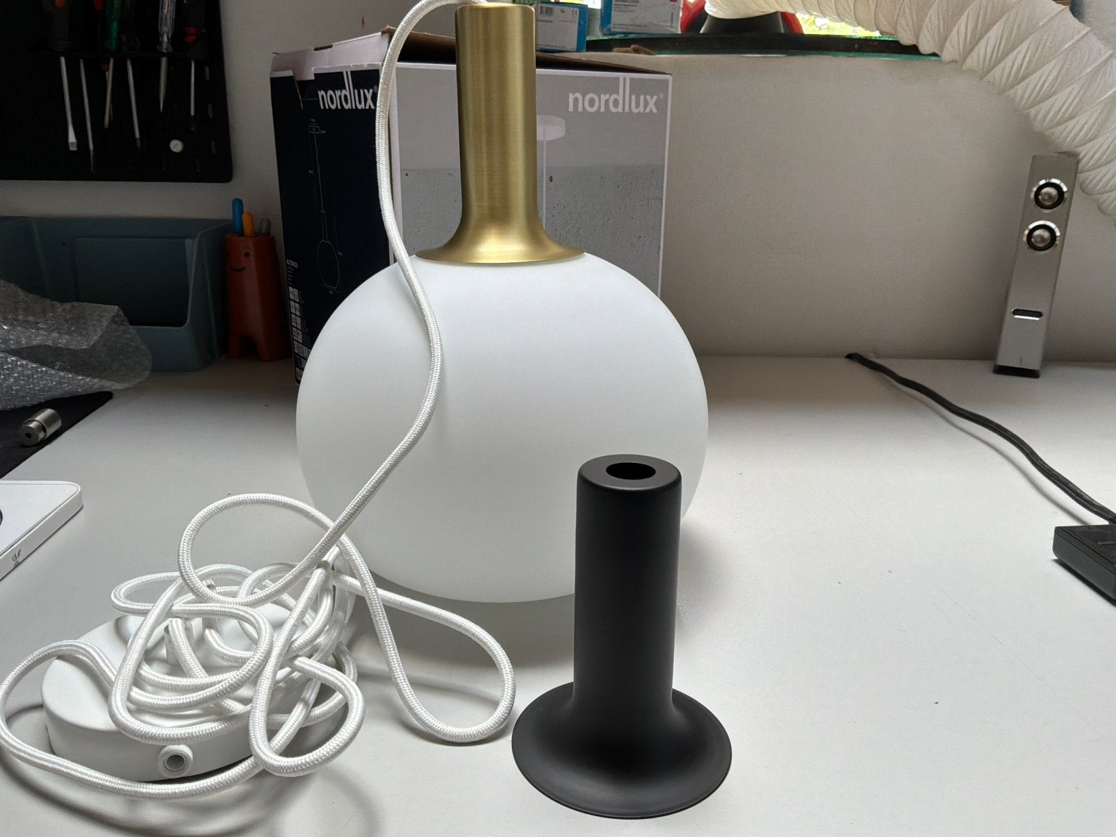 Nordlux Alton 25 design hanglamp japandi, Ophalen of Verzenden, Nieuw, Glas
