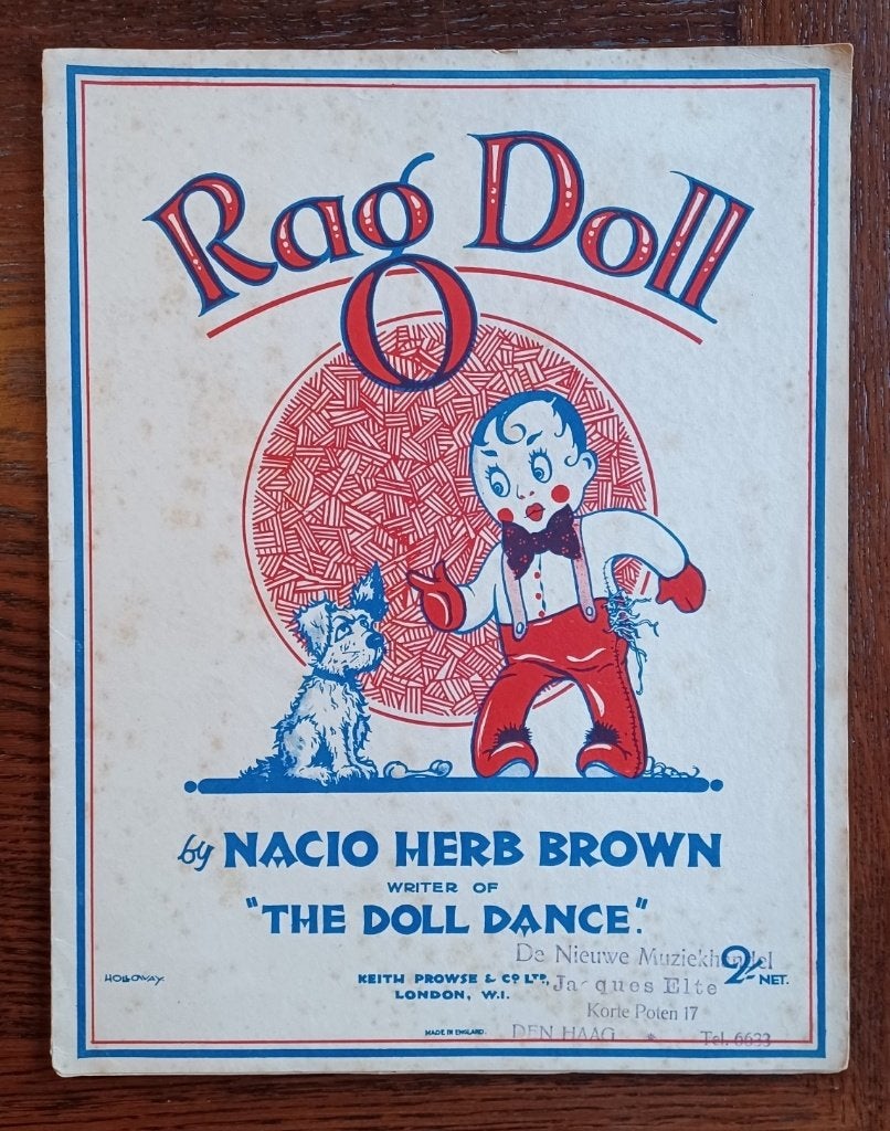 Herb Brown - Rag doll, Muziek en Instrumenten, Overige soorten, Ophalen of Verzenden, Zo goed als nieuw, Piano