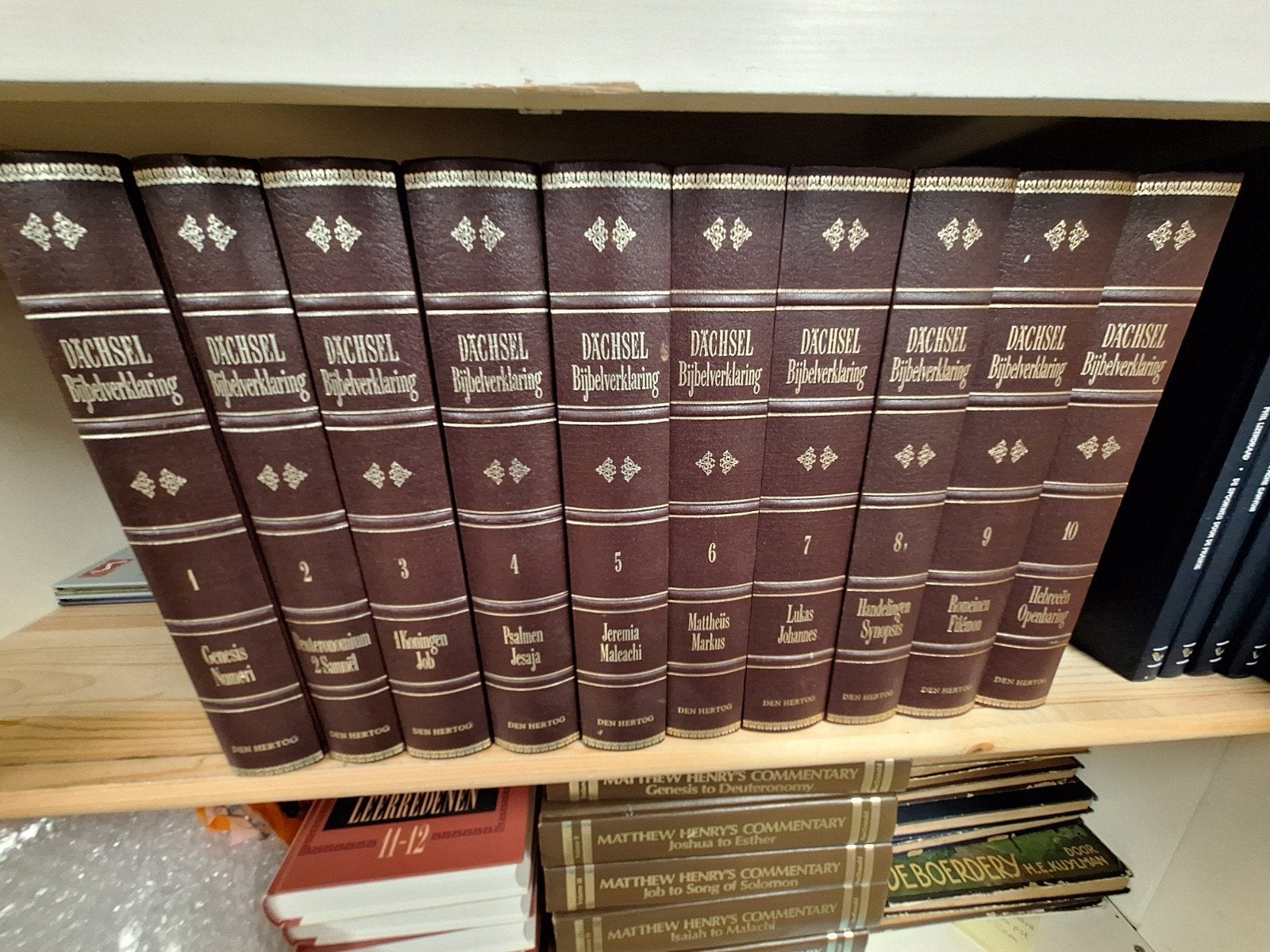 10 delige bijbelverklaring Dächsel. WD014/09, Boeken, Godsdienst en Theologie, Ophalen, Zo goed als nieuw