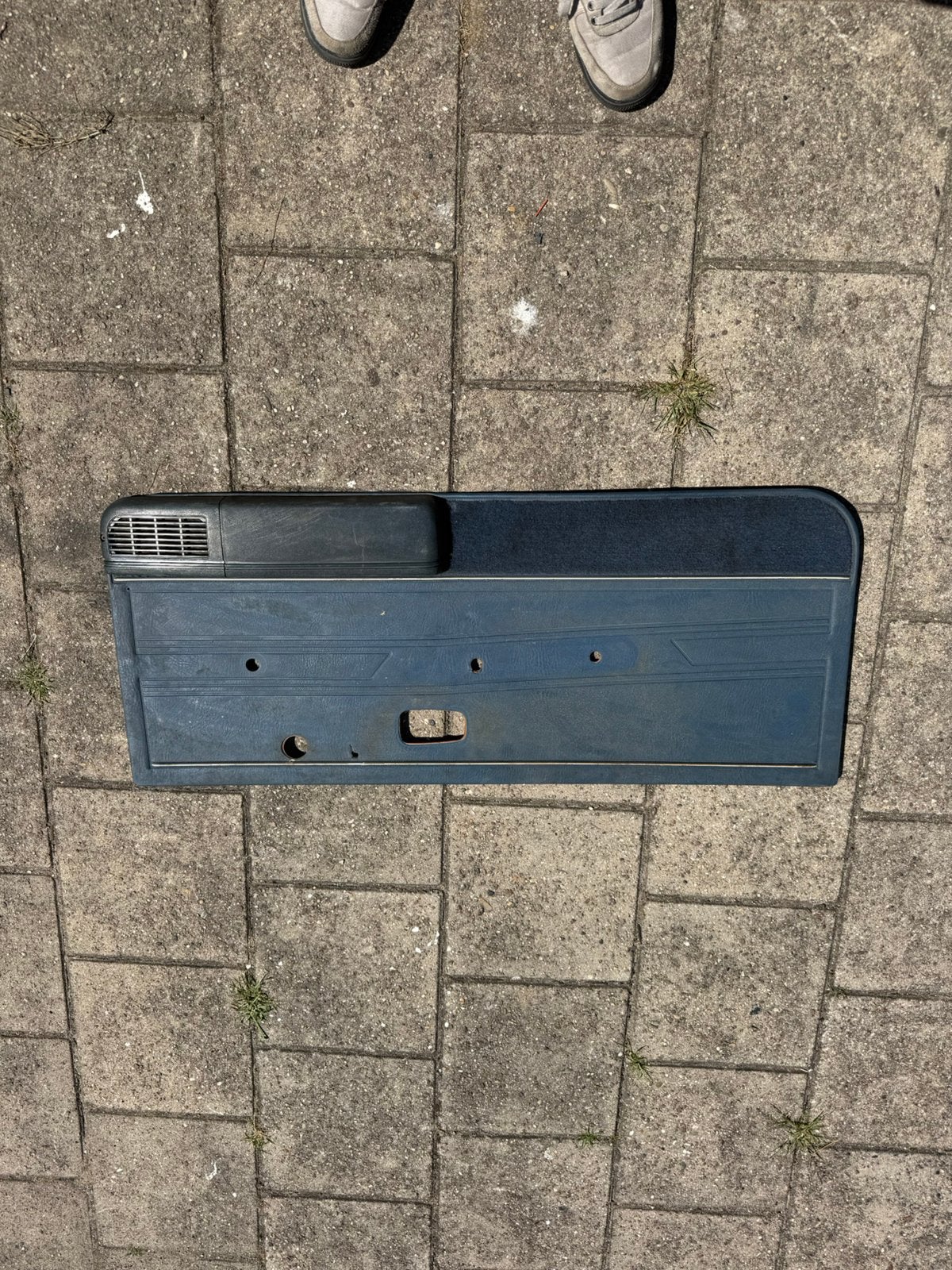 Volkswagen Golf 1 Cabrio deurpaneel blauw leer origineel OEM, Ophalen, Gebruikt, Volkswagen