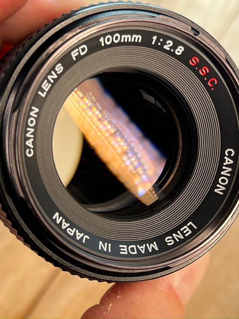 Canon FD 100mm f2.8 S.S.C. absolute nieuwstaat, Ophalen of Verzenden, Zo goed als nieuw