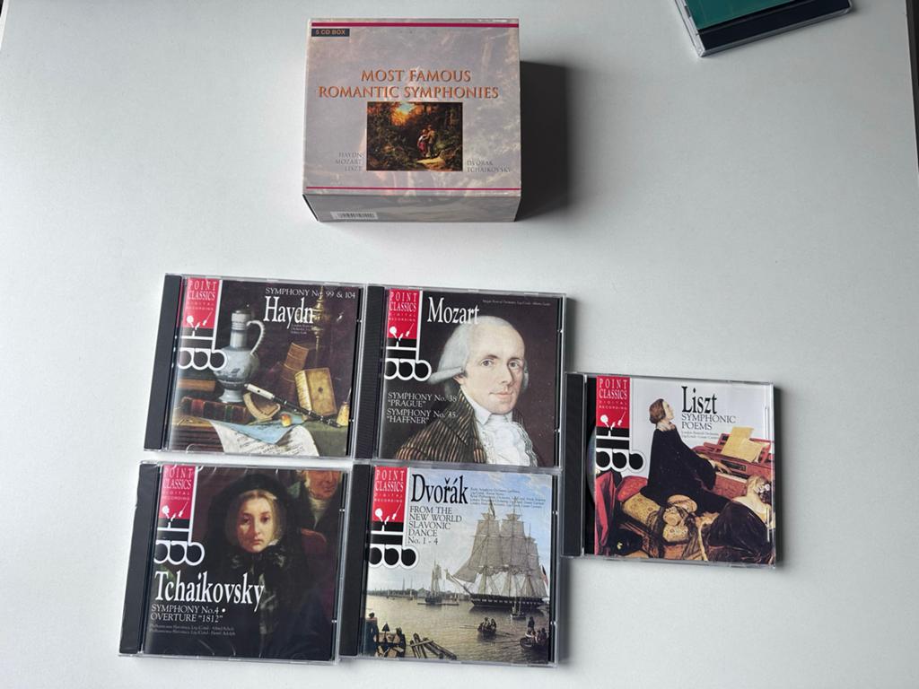 Most Famous Romantic Symphonies - 5 CD Boxset, Cd's en Dvd's, Cd's | Klassiek, Boxset, Ophalen of Verzenden, Zo goed als nieuw