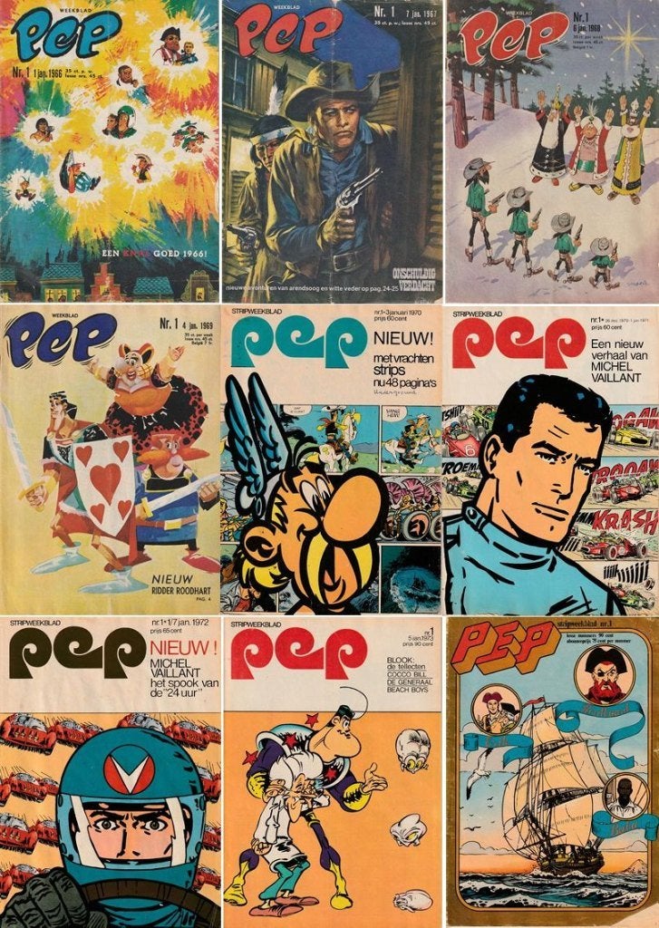 Stripweekblad Pep (1965-1974), Complete serie of reeks, Europa, Ophalen, Onbekend